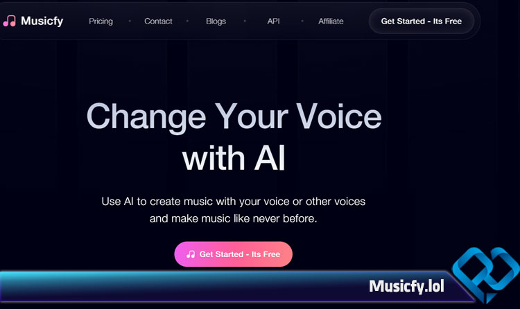Musicfy.lol بهترین سایت هوش مصنوعی تغییر صدا