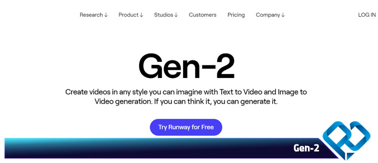 ابزار Gen 2 در Runway برای تبدیل متن به انیمیشن با هوش مصنوعی