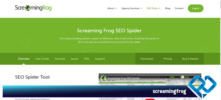 ابزار screamingfrog برای پیدا کردن لینک شکسته