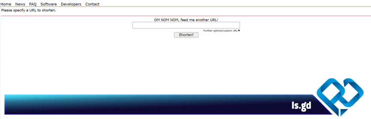 سرویس کوتاه کننده لینک Is.gd