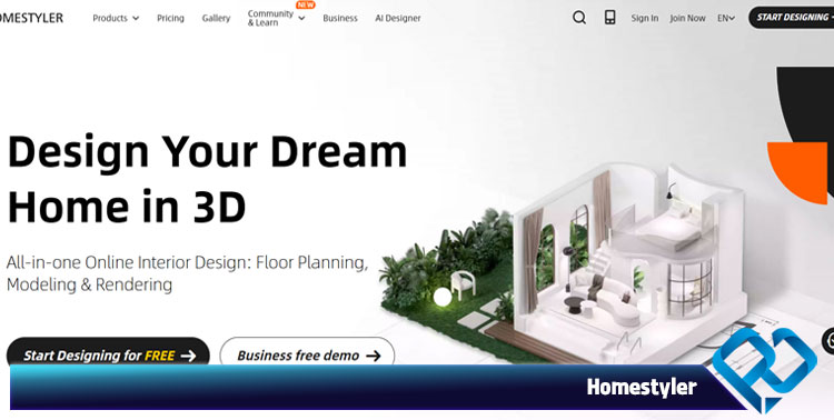 طراحی داخلی با هوش مصنوعی رایگان homestyler.com